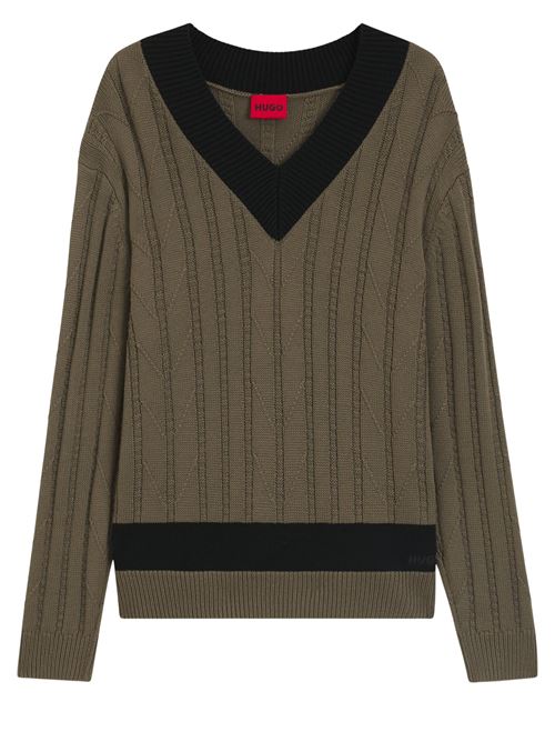 Maglione con scollo a v Boss Red | 50546993032